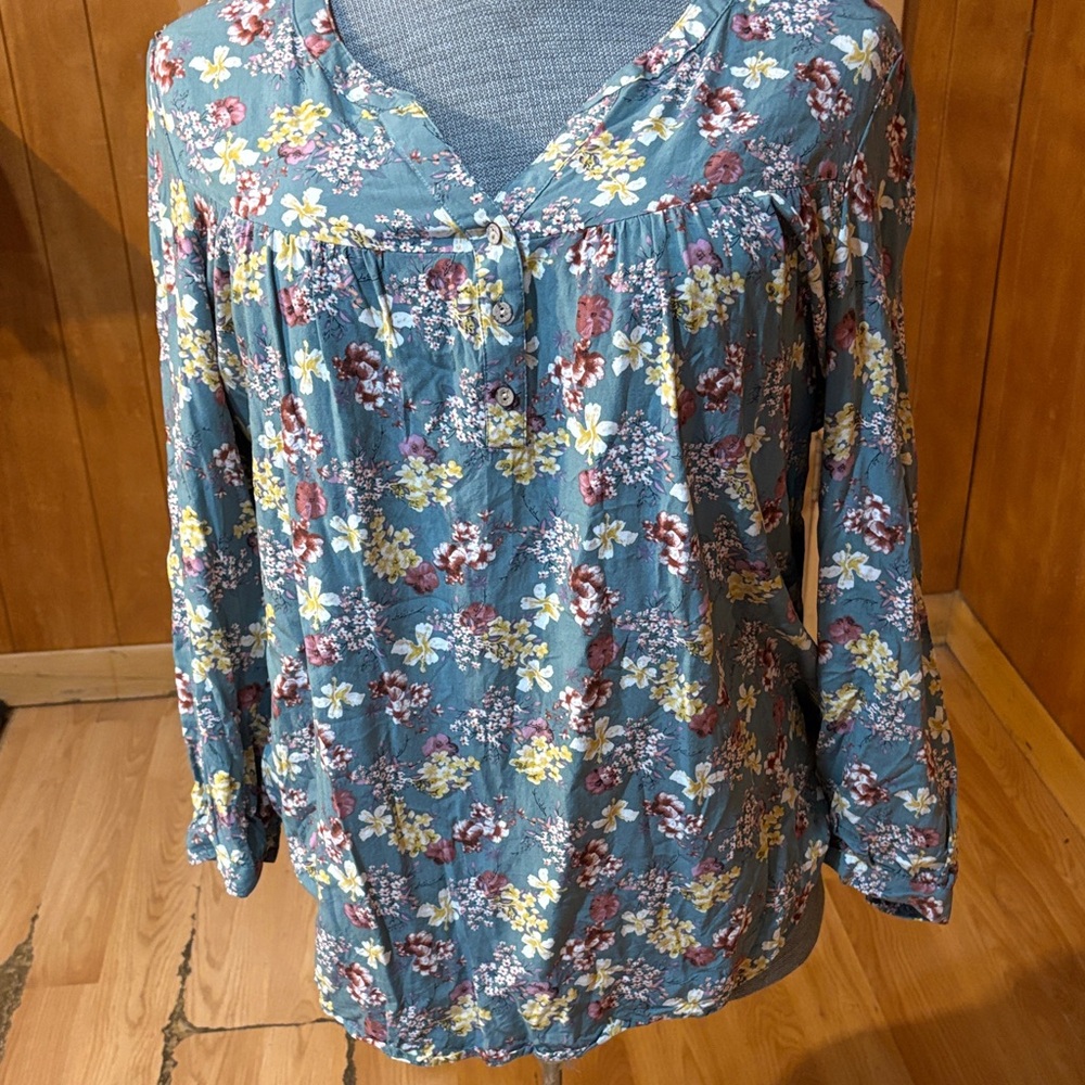 Indigo Soul Multicolor Floral Blouse